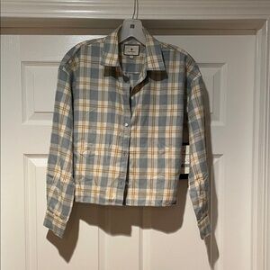 Tuckernuck Blue and Yellow Plaid Shirt